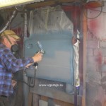 Фото 19 Окраска отремонтированной двери в малярном стенде